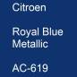 Preview: Citroen, Royal Blue Metallic, AC-619.